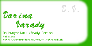 dorina varady business card
